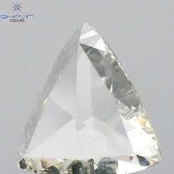 0.12 CT トライアングル シェイプ ナチュラル ダイヤモンド グリーン カラー SI2 クラリティ (3.44 MM)