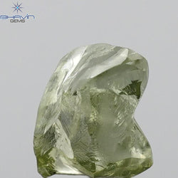 1.46 CT Rough Shape Enhanced Green Color VS2 Clarity (8.15 MM)
