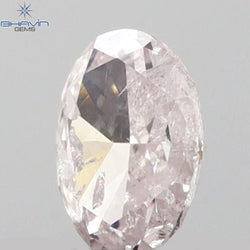 0.12 CT Oval Shape Natural Diamond Pink Color I1 Clarity (3.65 MM)