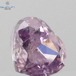 0.06 CT Heart Shape Natural Diamond Pink Color SI2 Clarity (2.45 MM)