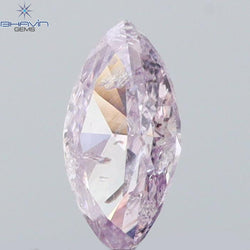 0.14 CT Marquise Shape Natural Loose Diamond Pink Color I1 Clarity (4.90 MM)