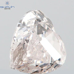 0.23 CT Heart Shape Natural Diamond Pink Color SI1 Clarity (3.98 MM)