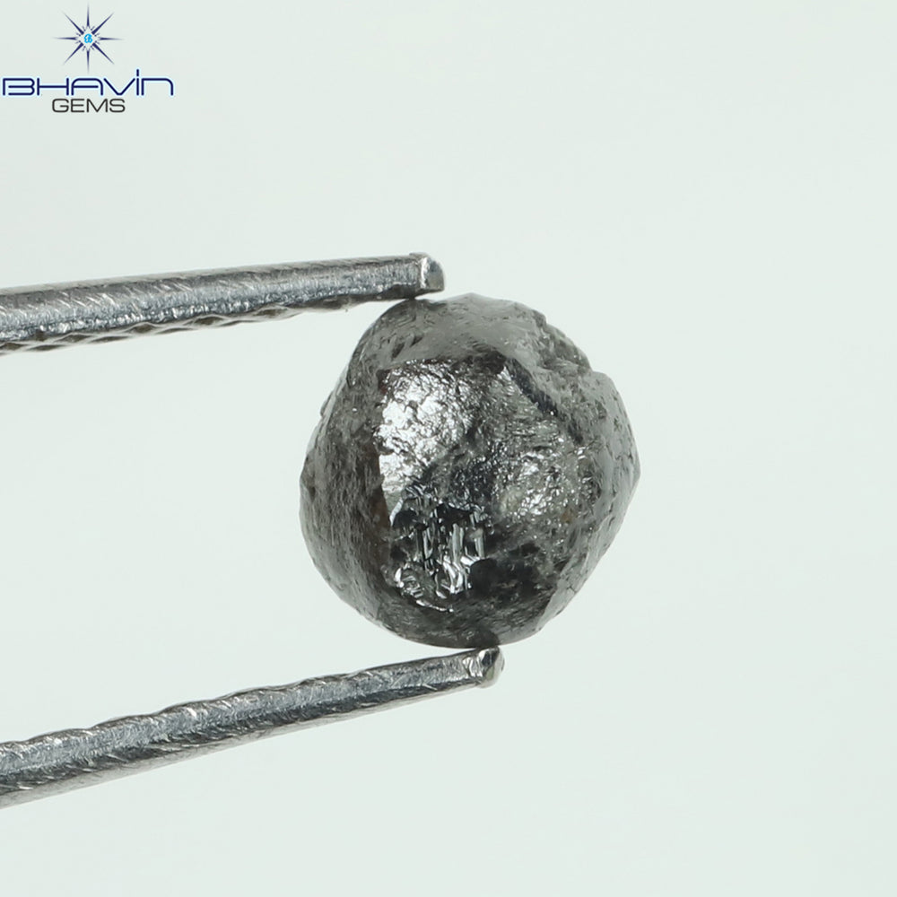 0.81 CT Rough Shape Natural Diamond Salt And Pepper Color I3 Clarity (4.85 MM)