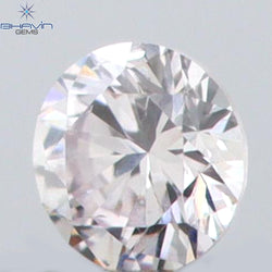 0.03 CT Round Shape Natural Diamond Pink (Argyle) Color SI1 Clarity (1.55 MM)