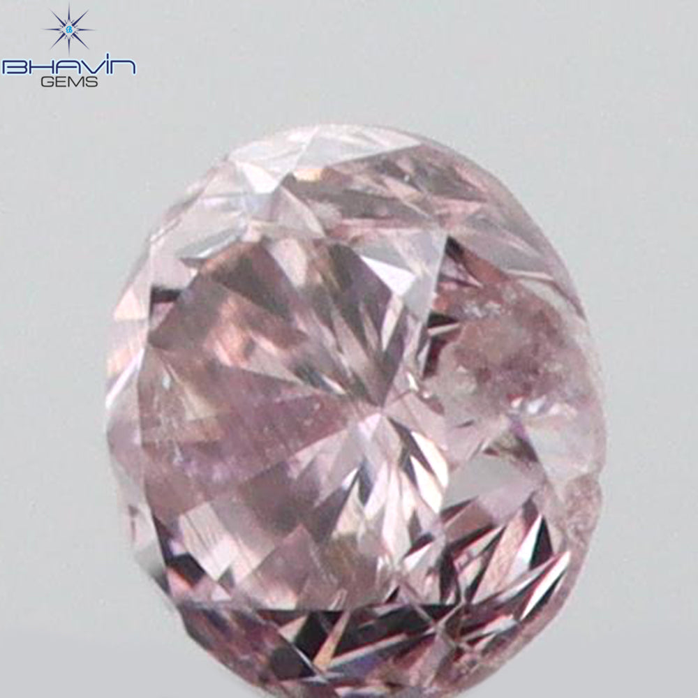 0.04 CT Round Shape Natural Diamond Pink Color SI2 Clarity (2.20 MM)
