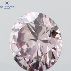0.03 CT Round Shape Natural Diamond Pink Color VS2 Clarity (2.15 MM)