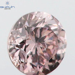 0.05 CT Round Shape Natural Diamond Pink Color SI1 Clarity (2.29 MM)