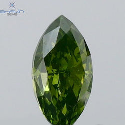 0.19 CT Marquise Shape Natural Diamond Green Color VS1 Clarity (5.04 MM)
