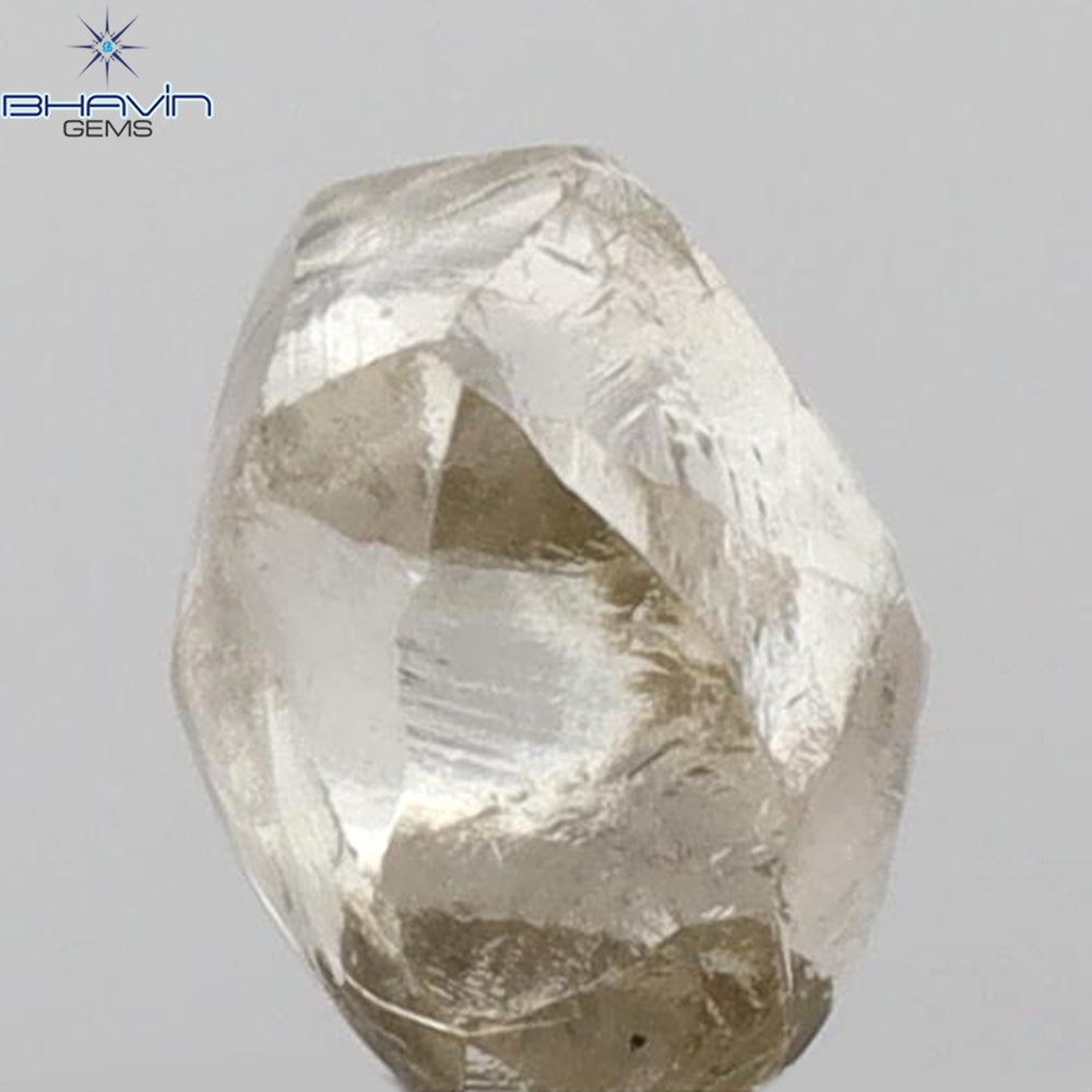 0.76 CT Rough Shape Natural Diamond Brown Color VS1 Clarity (4.12 MM)