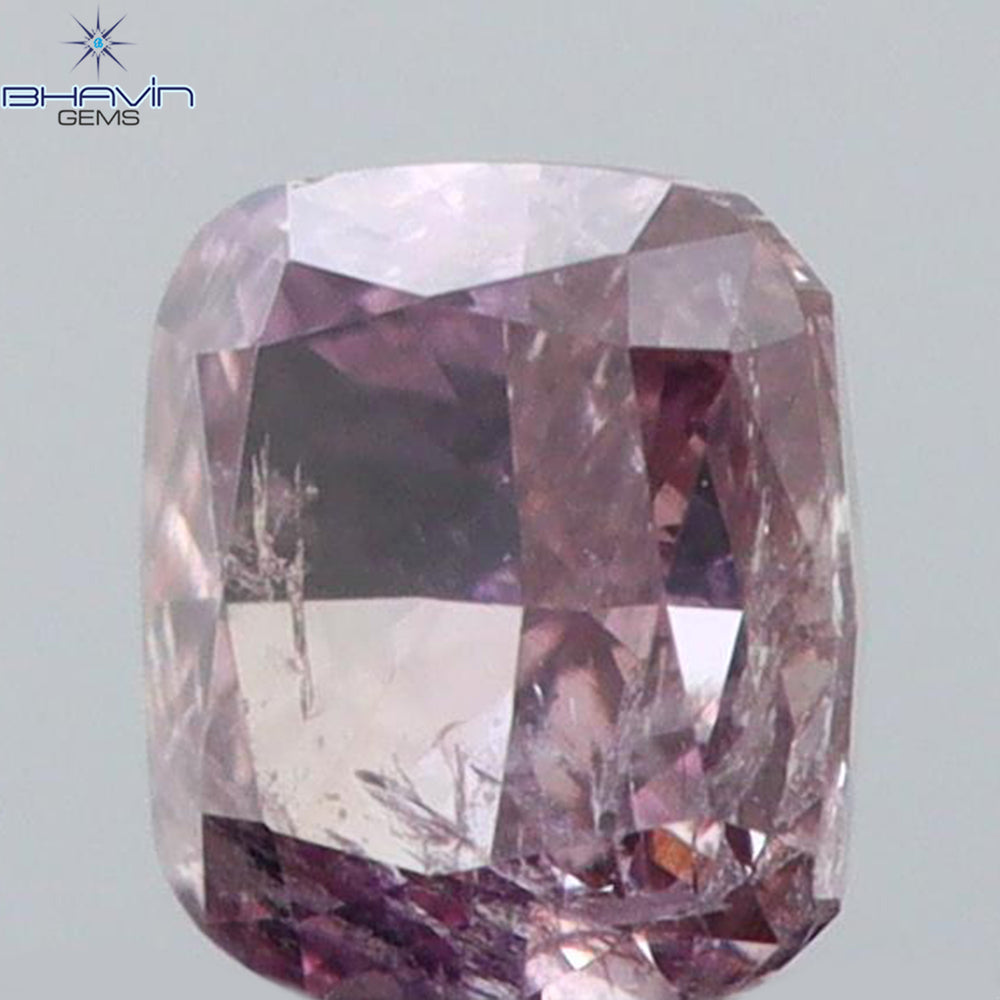 0.15 CT Cushion Shape Natural Diamond Pink Color I1 Clarity (3.09 MM)