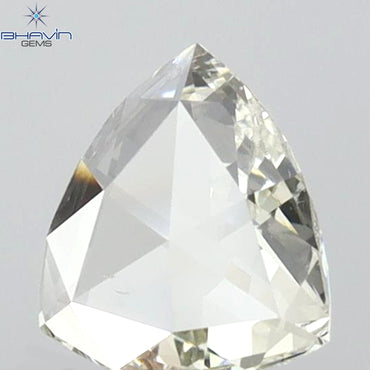 0.34 CT Triangle Shape Natural Diamond White Color VS2 Clarity (6.06 MM)
