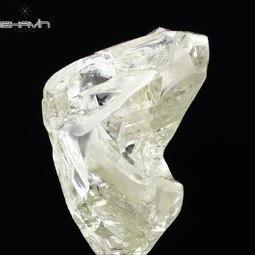 1.22 CT Rough Shape Natural Diamond Yellow Color VS2 Clarity (7.83 MM)