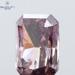 0.09 CT Radiant Shape Natural Diamond Pink Color SI2 Clarity (2.86 MM)