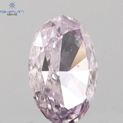 0.08 CT Oval Shape Natural Diamond Pink Color SI1 Clarity (3.31MM)
