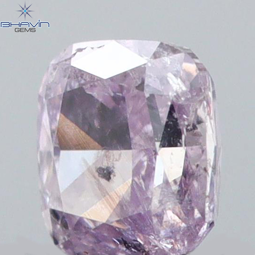 0.14 CT Cushion Shape Natural Diamond Pink Color I2 Clarity (2.86 MM)