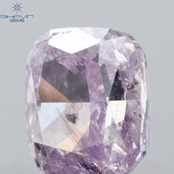 0.14 CT Cushion Shape Natural Diamond Pink Color I2 Clarity (2.86 MM)