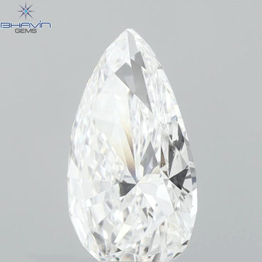 0.83 CT Pear Diamond Enhanced White (D) Color VVS1 Clarity (8.16 MM)