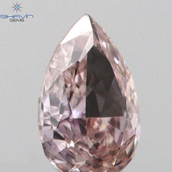 0.05 CT Pear Shape Natural Diamond Pink Color VS2 Clarity (3.02 MM)