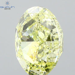 GIA Certified 1.30 CT Oval Shape Natural Diamond Yellow Color SI1 Clarity (7.51 MM)