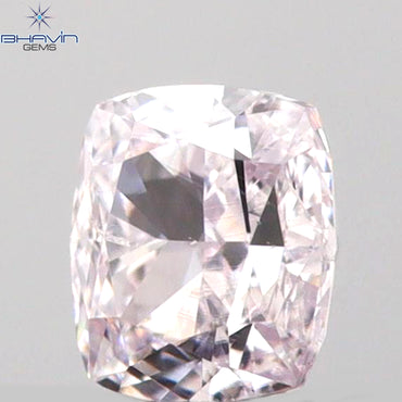 0.21 CT Cushion Shape Natural Diamond Pink Color SI1 Clarity (3.44 MM)