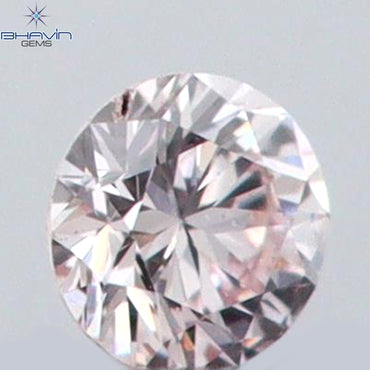 0.02 CT Round Shape Natural Diamond Pink (Argyle) Color VS2 Clarity (1.44 MM)