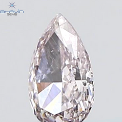 GIA Certified 0.26 CT Pear Diamond Pink Color Natural Loose Diamond (5.37 MM)