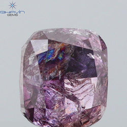 0.21 CT Cushion Shape Natural Diamond Pink Color I2 Clarity (3.47 MM)