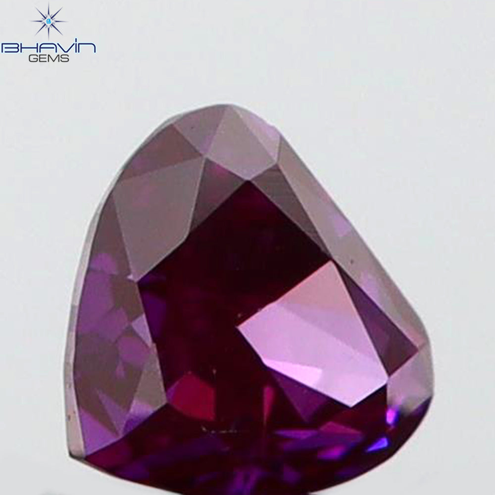 0.06 CT Heart Shape Enhanced Pink Color Natural Loose Diamond VS2 Clarity (2.02 MM)