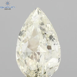 0.66 CT Pear Shape Natural Diamond Yellow Color VS1 Clarity (6.82 MM)