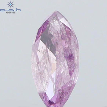 0.06 CT Marquise Shape Natural Loose Diamond Pink Color I2 Clarity (3.97 MM)
