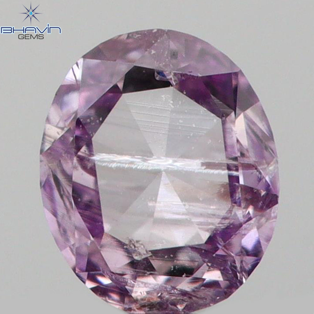 0.11 CT Oval Shape Natural Diamond Pink Color I1 Clarity (3.60 MM)