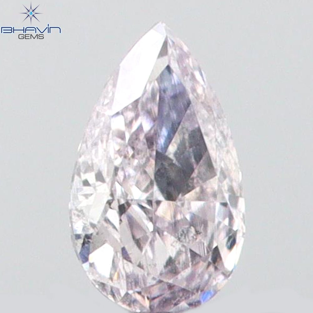 0.05 CT Pear Shape Natural Diamond Pink Color SI2 Clarity (3.20 MM)