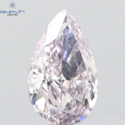 0.05 CT Pear Shape Natural Diamond Pink Color SI2 Clarity (3.20 MM)