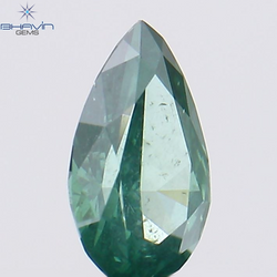 0.21 CT ペアシェイプ ナチュラル ダイヤモンド ブルー カラー I1 クラリティ (5.10 MM)