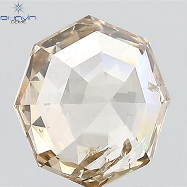 2.07 CT Octagon Shape Natural Loose Diamond Brown Color SI2 Clarity (8.30 MM)