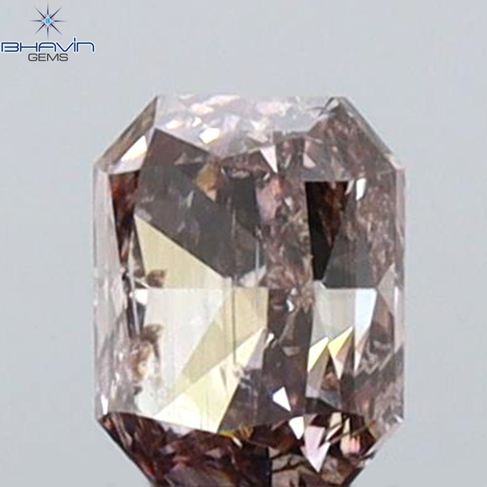 0.27 CT Radiant Shape Natural Diamond Pink Color SI2 Clarity (3.86 MM)
