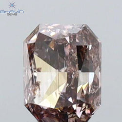 0.27 CT Radiant Shape Natural Diamond Pink Color SI2 Clarity (3.86 MM)