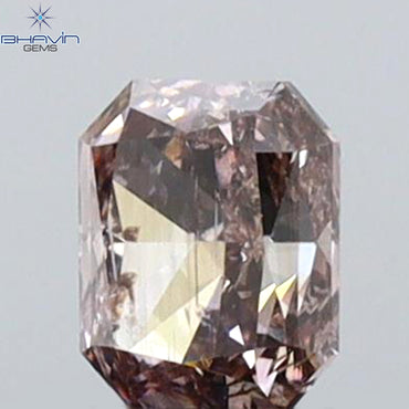 0.27 CT Radiant Shape Natural Diamond Pink Color SI2 Clarity (3.86 MM)