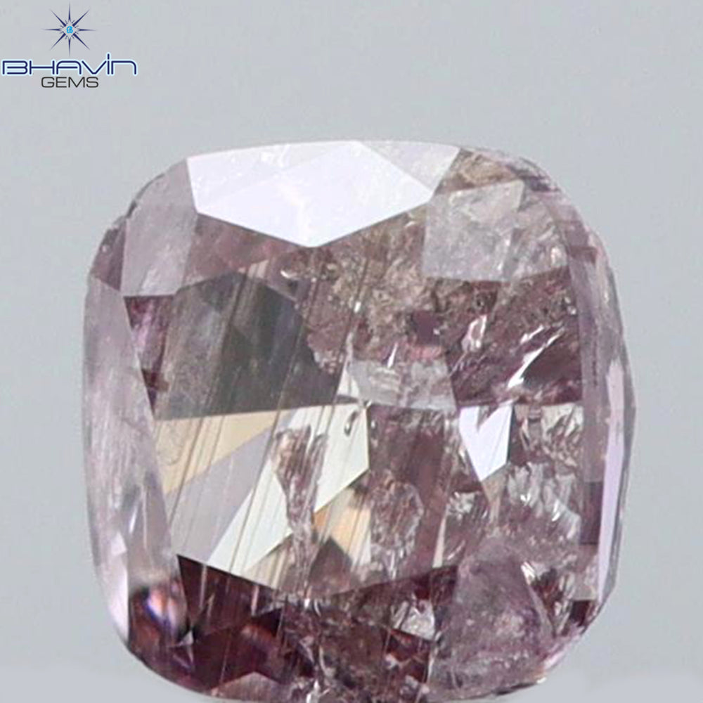 0.22 CT Cushion Shape Natural Diamond Pink Color I3 Clarity (3.31 MM)