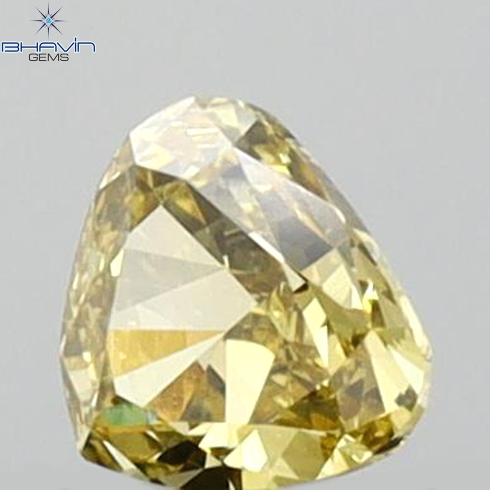 0.15 CT Heart Shape Natural Diamond Green (Chameleon) Color VS1 Clarity (3.53 MM)