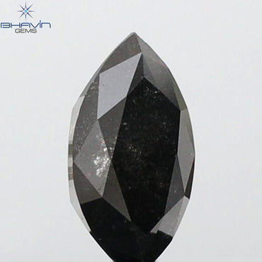 0.44 CT Marquise Shape Natural Loose Diamond Salt And pepper Color I3 Clarity (6.76 MM)