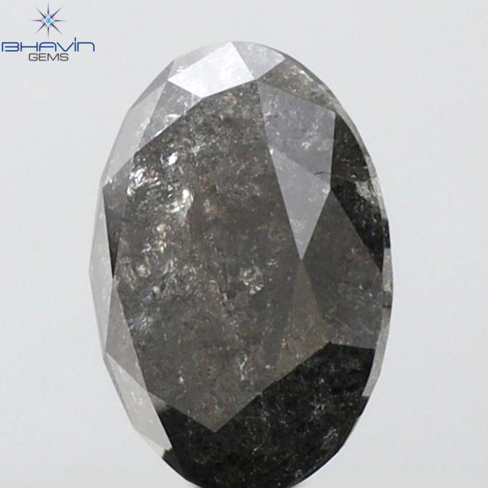 1.25 CT Oval Shape Natural Diamond Salt And Papper Color I3 Clarity (7.28 MM)