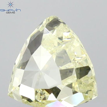 0.88 CT Triangle Shape Natural Diamond Yellow Color SI1 Clarity (5.80 MM)