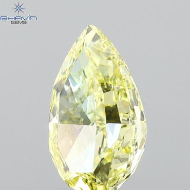 GIA Certified 0.74 CT Pear Diamond Yellow Color Natural Diamond (7.31 MM)
