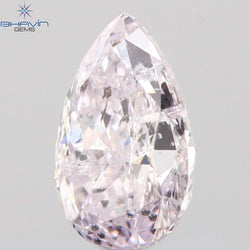 0.26 CT Pear Shape Natural Diamond Pink Color I1 Clarity (4.80 MM)