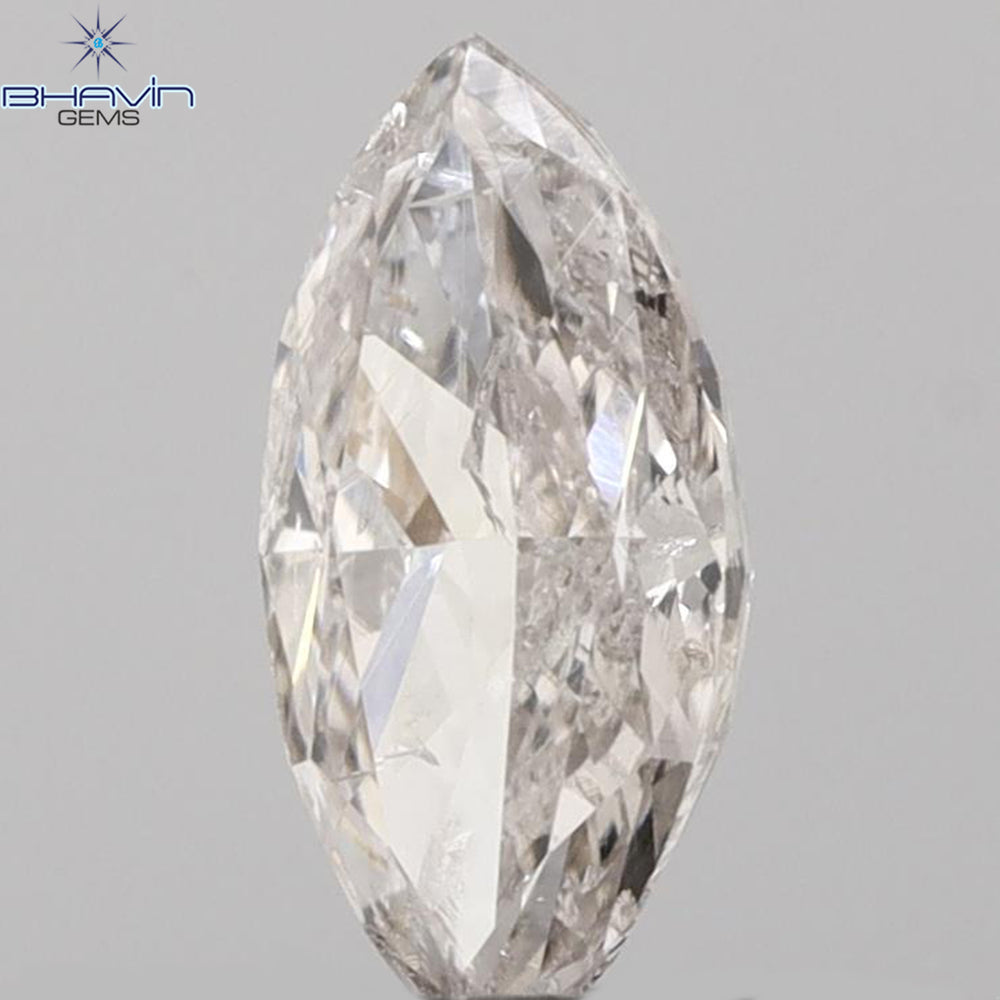 0.50 CT Marquise Shape Natural Loose Diamond Pink Color SI2 Clarity (7.68 MM)