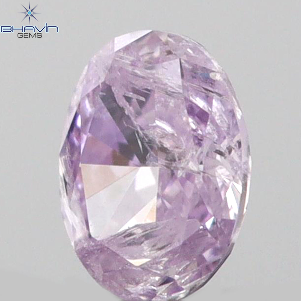 0.09 CT Oval Shape Natural Diamond Pink Color I2 Clarity (3.15 MM)