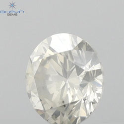 0.33 CT Round Shape Natural Loose Diamond White Color SI2 Clarity (4.37 MM)
