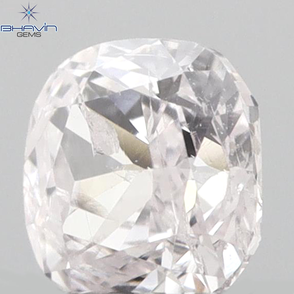 0.25 CT Cushion Shape Natural Diamond Pink Color I2 Clarity (3.70 MM)