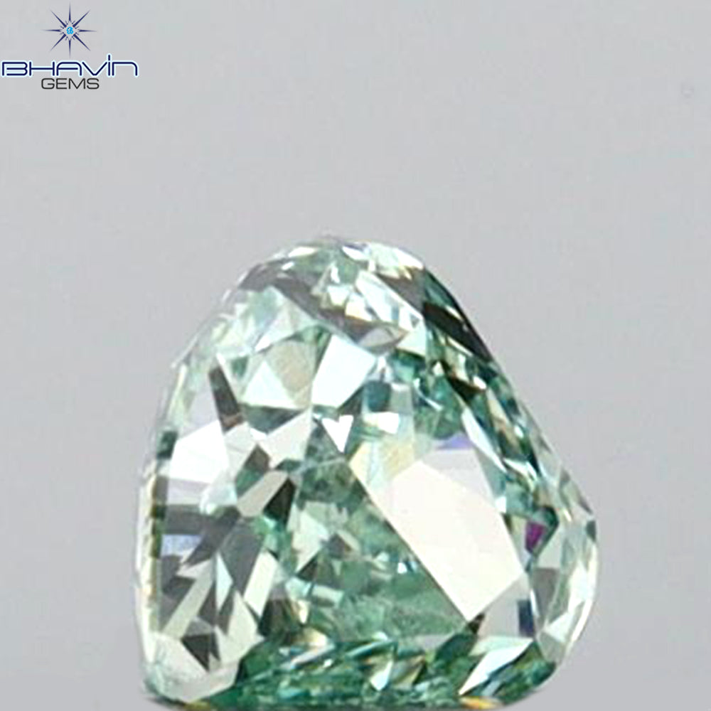 0.17 CT Heart Shape Natural Loose Diamond Green Color VS1 Clarity (3.34 MM)